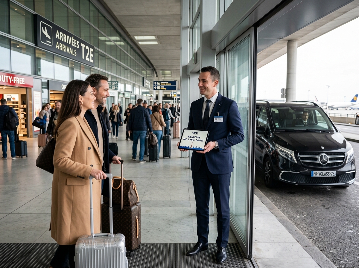 🛬 Accueil VIP Personnalisé à Roissy-CDG — Votre Chauffeur Vous Attend à la Sortie 🇫🇷