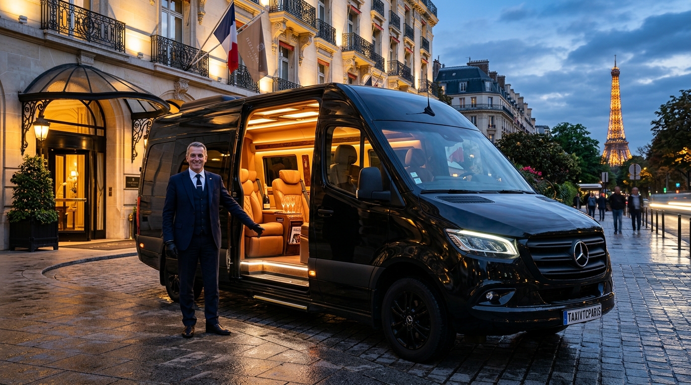 🚐 Transport de Groupe & Minibus Mercedes Sprinter VIP — Séminaires & Événements Paris 🇫🇷
