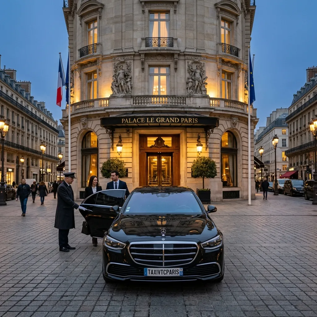 Mercedes-Benz Classe S noire, limousine de grand luxe VIP