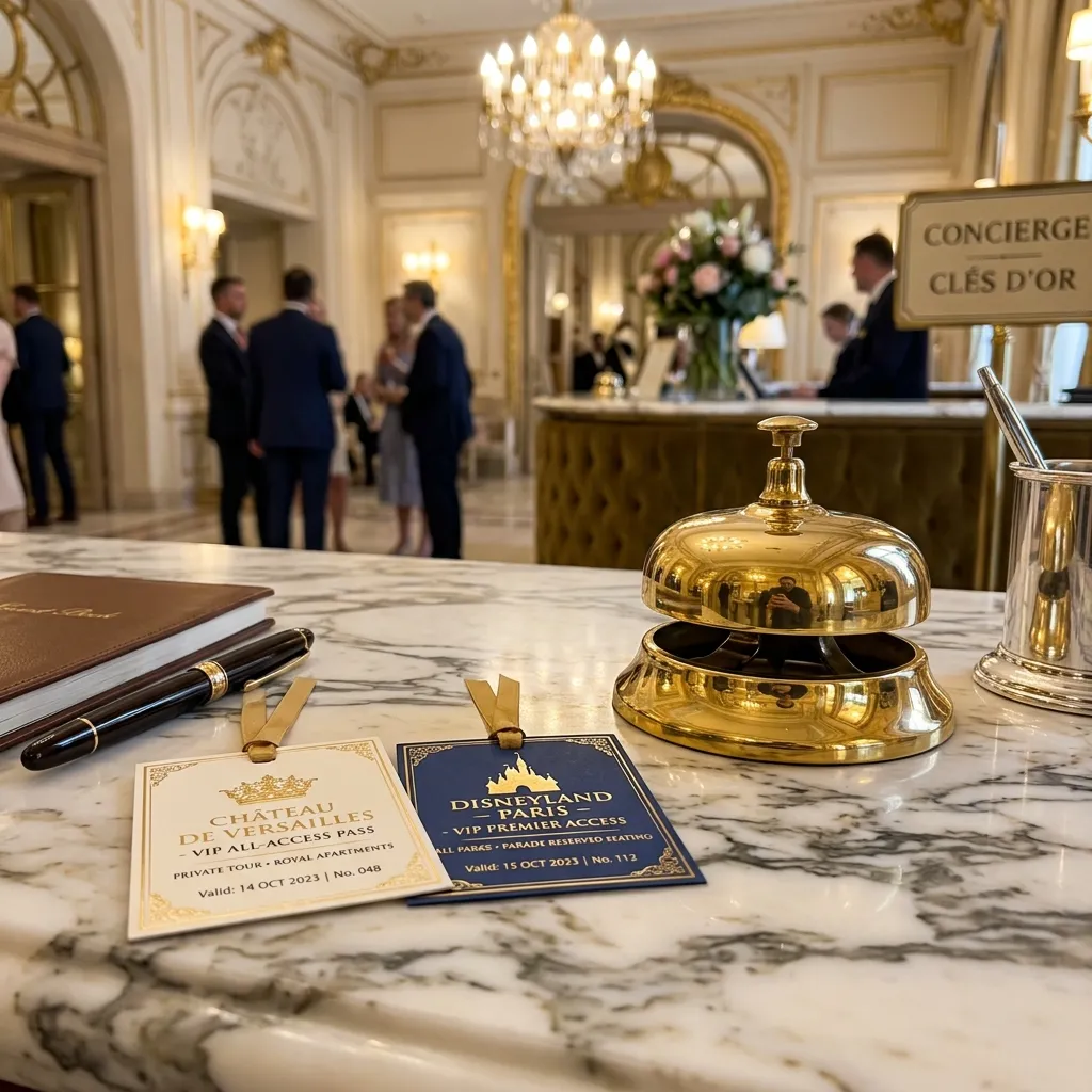 Service de conciergerie de luxe pour réservation de billets Disneyland et Château de Versailles